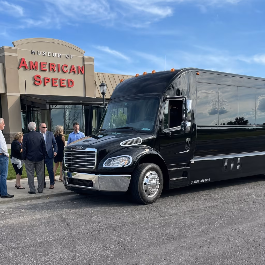 Rent a Bus to Museum of American Speed