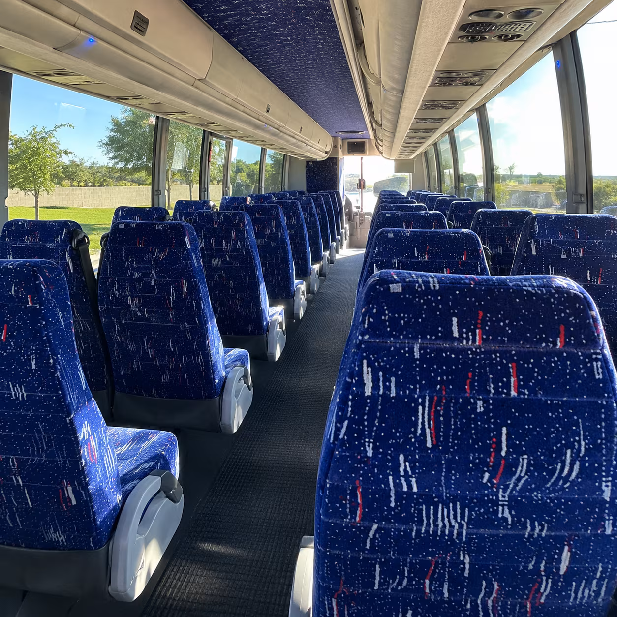 Lincoln Airport Shuttle & Transportation party bus interior