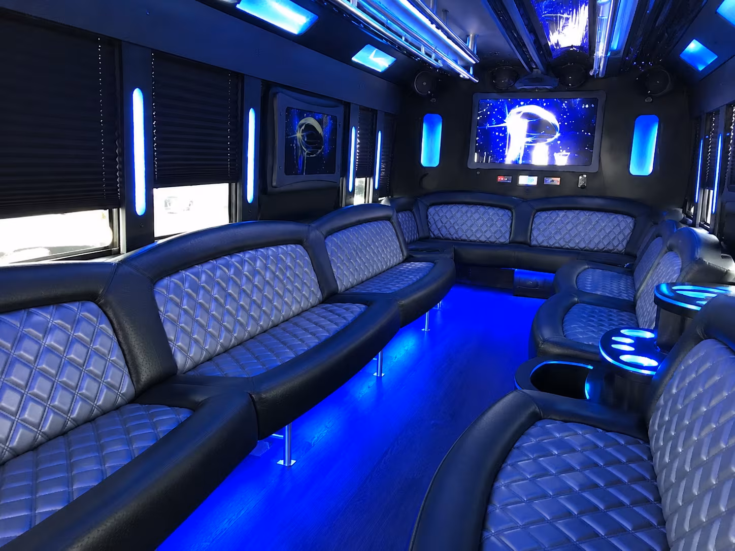 Lincoln Bachelor & Bachelorette Transportation party bus exterior