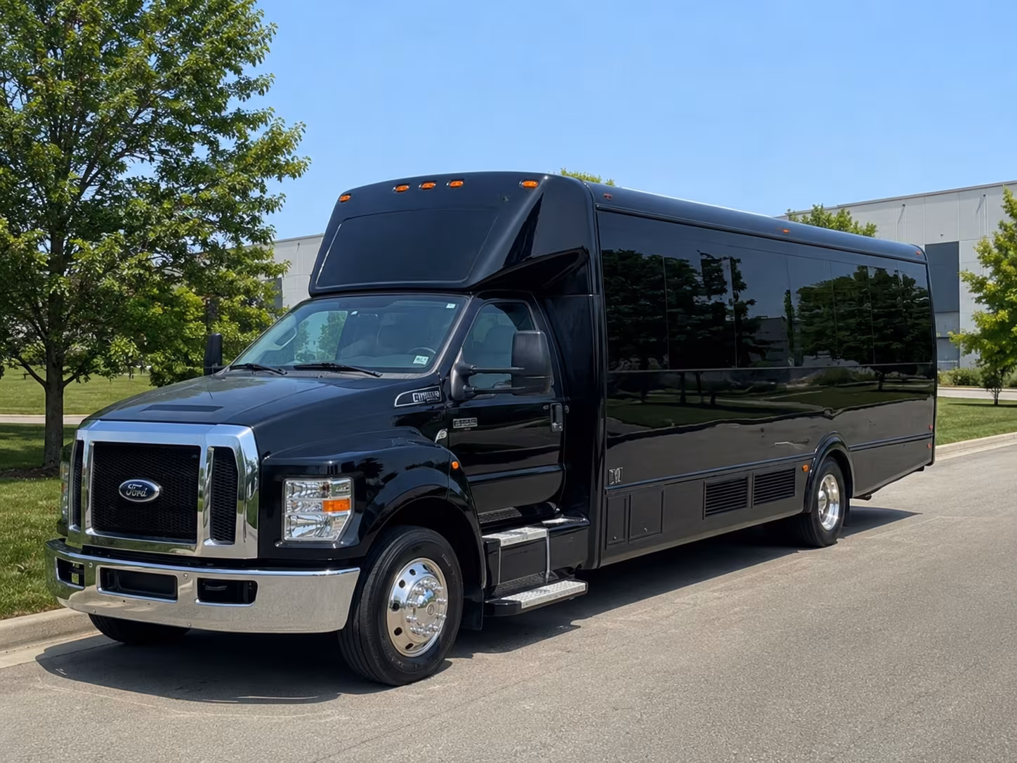 Lincoln Private Event Transportation party bus exterior