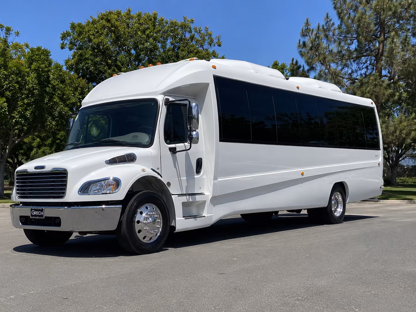 Lincoln Private Event Transportation party bus exterior