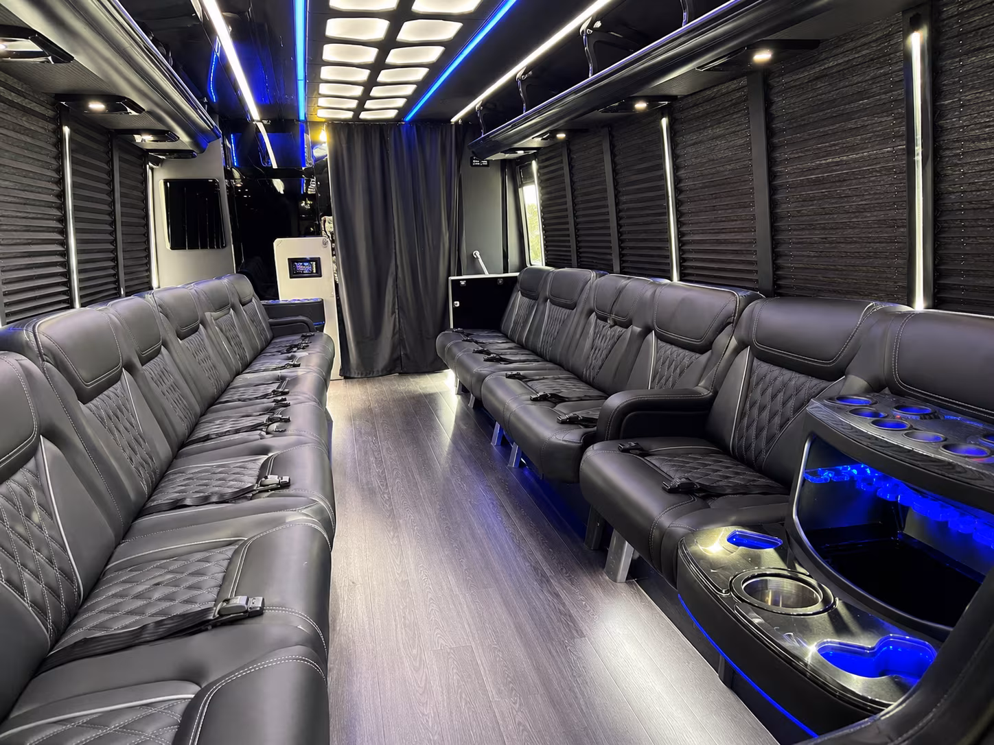 Lincoln Private Event Transportation party bus exterior