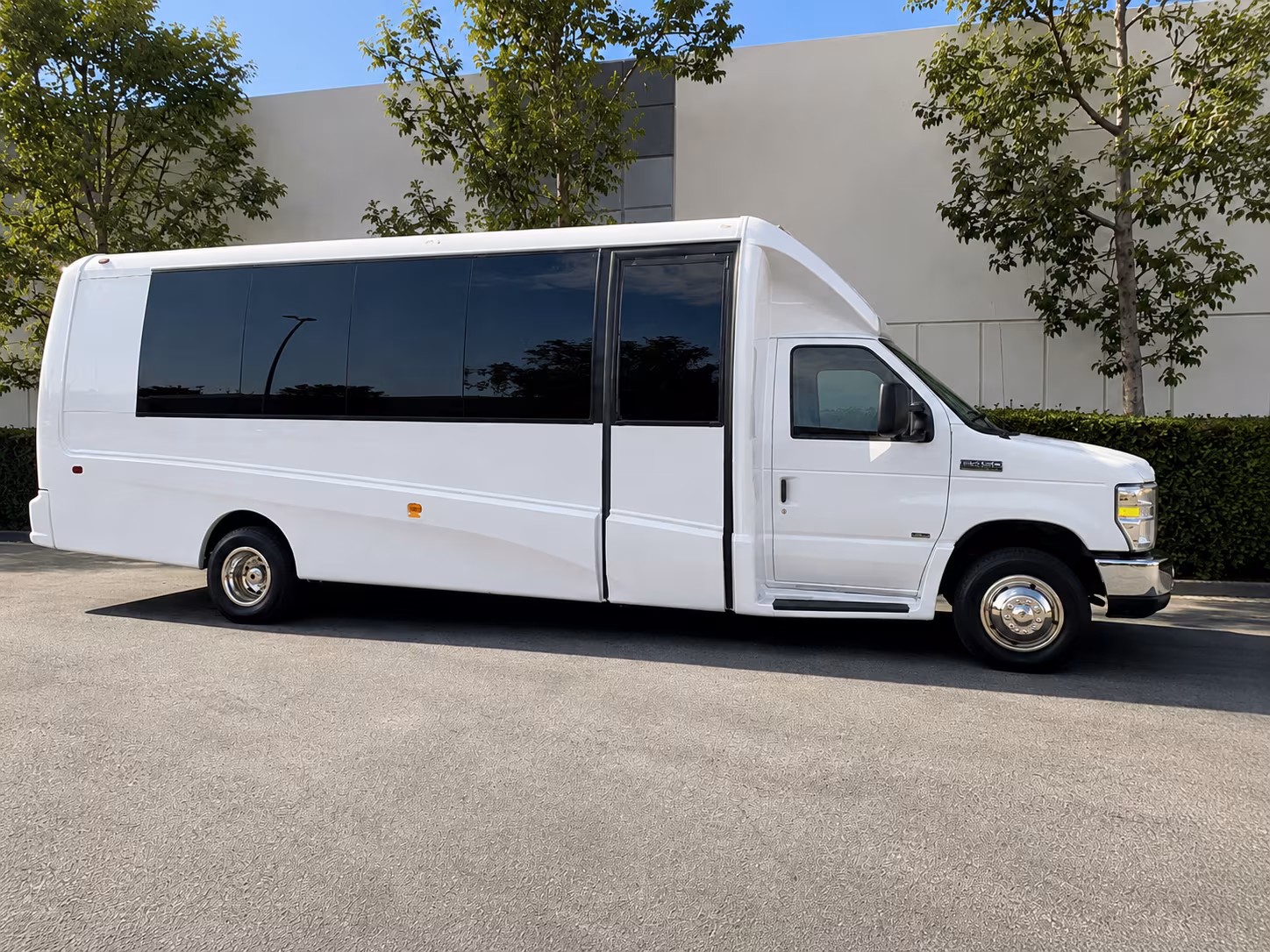 Lincoln School Event Transportation party bus exterior
