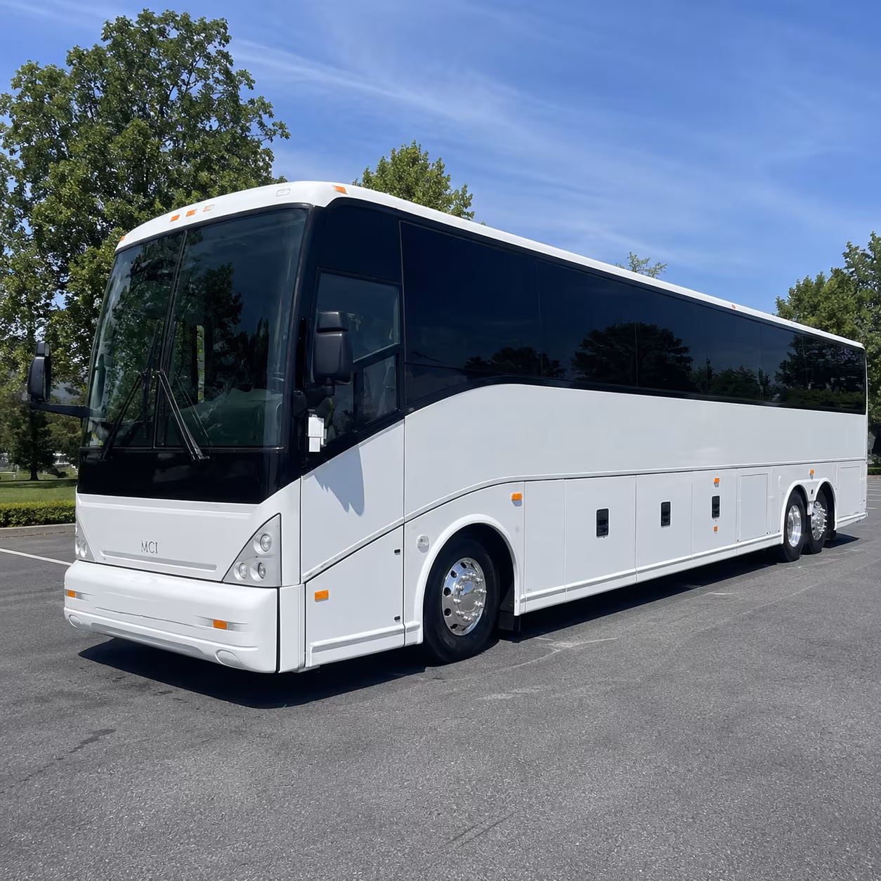 Lincoln School Event Transportation party bus exterior