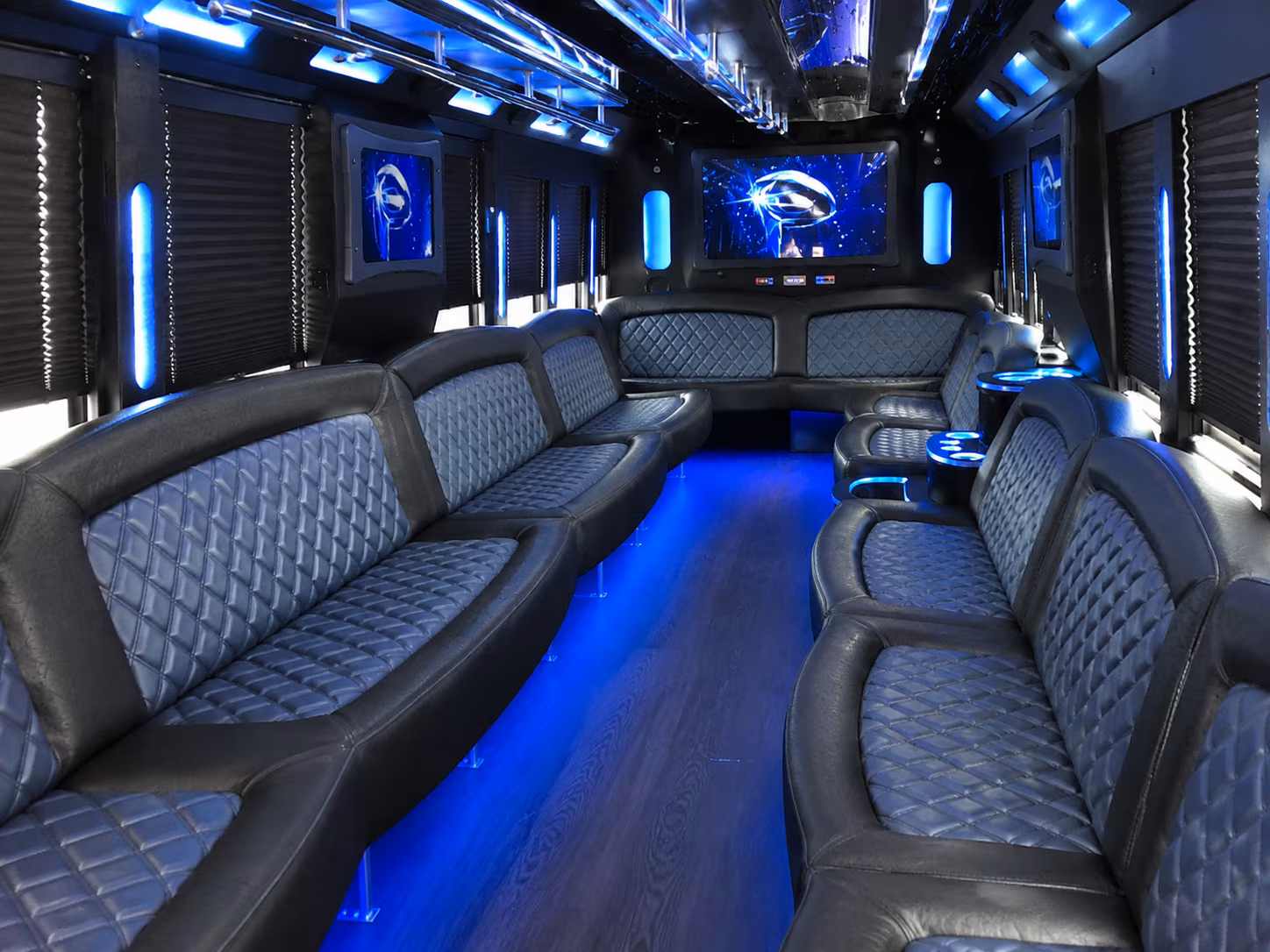 Lincoln Wedding Transportation party bus exterior
