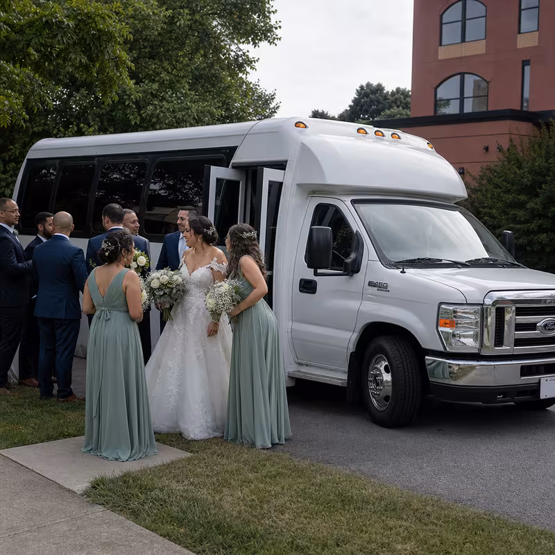 Lincoln Wedding Transportation fleet vehicle